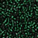 Miyuki square - cubes 1.8mm - Silver lined dark emerald SB18-27